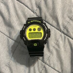 Casio G-Shock Black and Neon Green Digital Watch